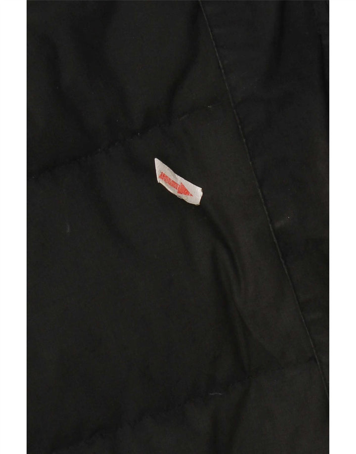 Мужская стеганая куртка с капюшоном Jack Wolfskin UK 36/38, средний черный полиэстер