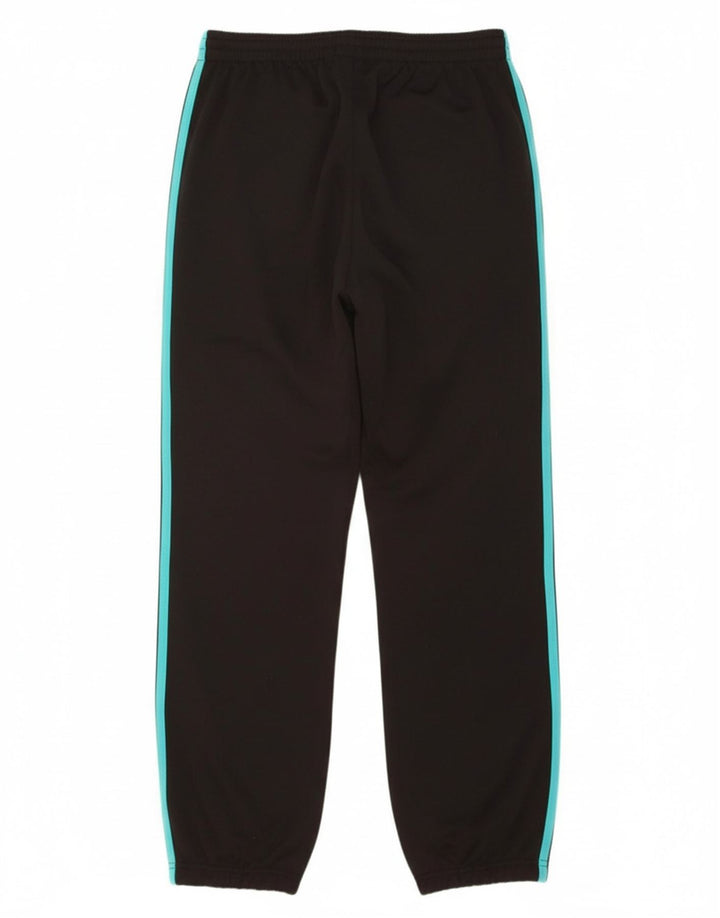 ADIDAS Boys Tracksuit Trousers 13-14 Years Black Polyester