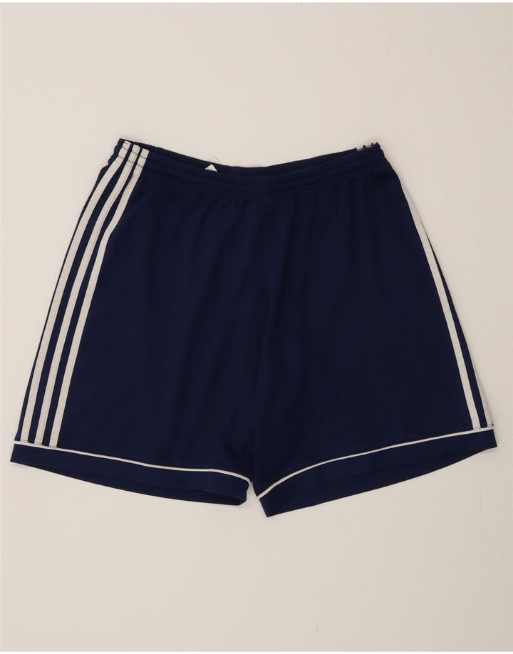 Мужские спортивные шорты Adidas Climalite, большие темно-синие, полиэстер