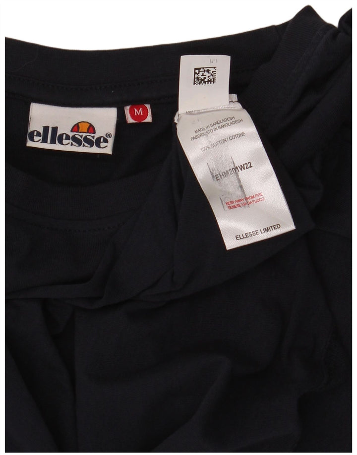 Мужской топ Ellesse с длинным рукавом, средний темно-синий, хлопок