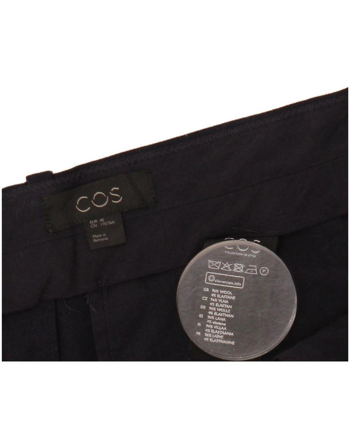 Женские укороченные брюки Cos с ремешками EU 40, средние W36 L25, темно-синие, шерсть