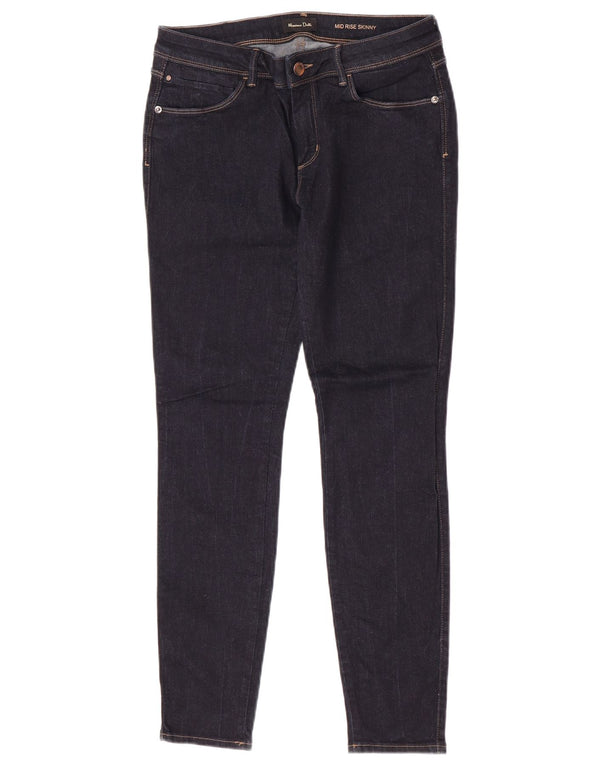 Женские джинсы скинни Massimo Dutti со средней посадкой EU 40 Medium W30 L29 Темно-синие