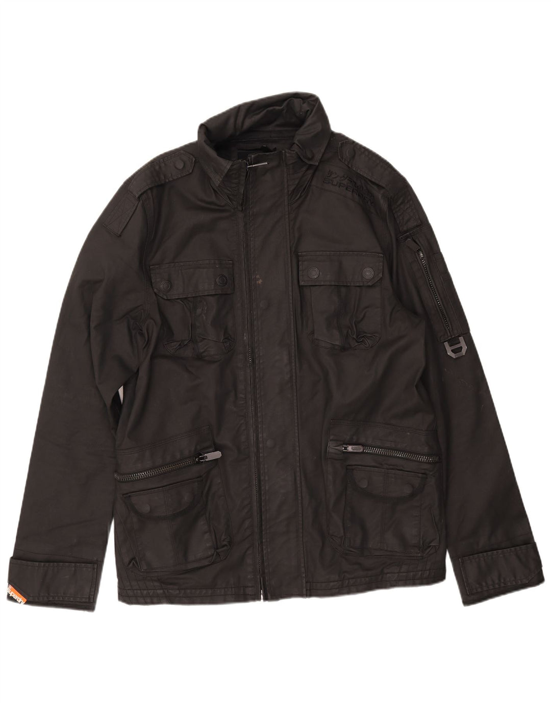 Мужская куртка Superdry в стиле милитари UK 44 2XL, черный хлопок
