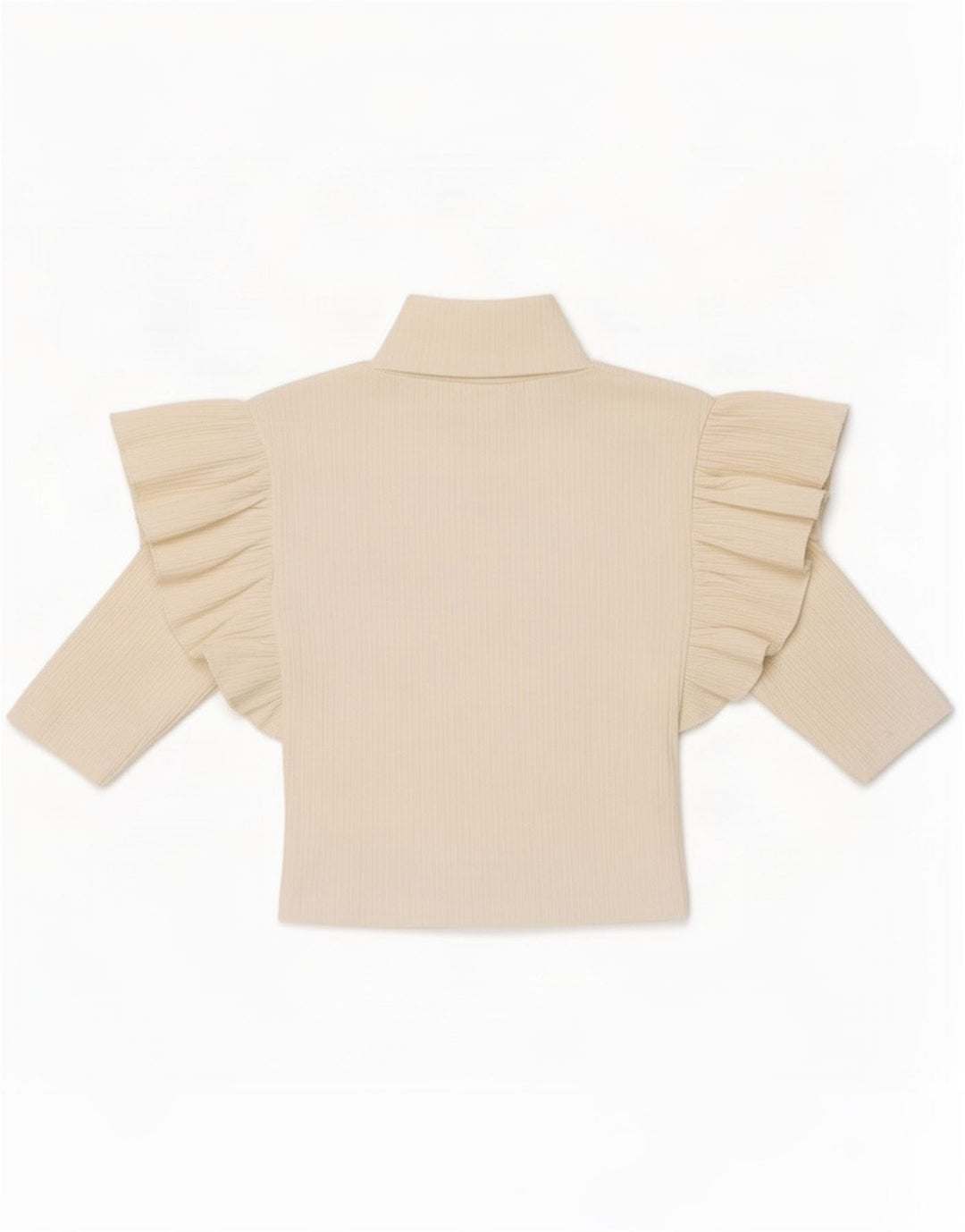 Женский укороченный топ Zara с рукавом 3/4 UK 8, маленький белый
