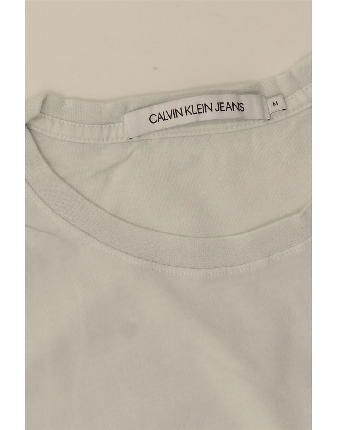 CALVIN KLEIN JEANS Мужская футболка с рисунком Верх среднего белого цвета