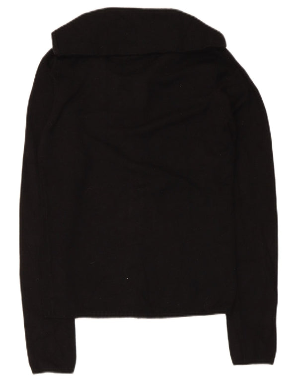 Женский кардиган Zara UK 12, средний черный вискоза