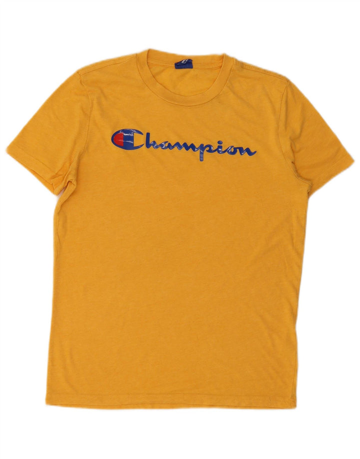 Мужская футболка с рисунком Champion, маленькая желтая