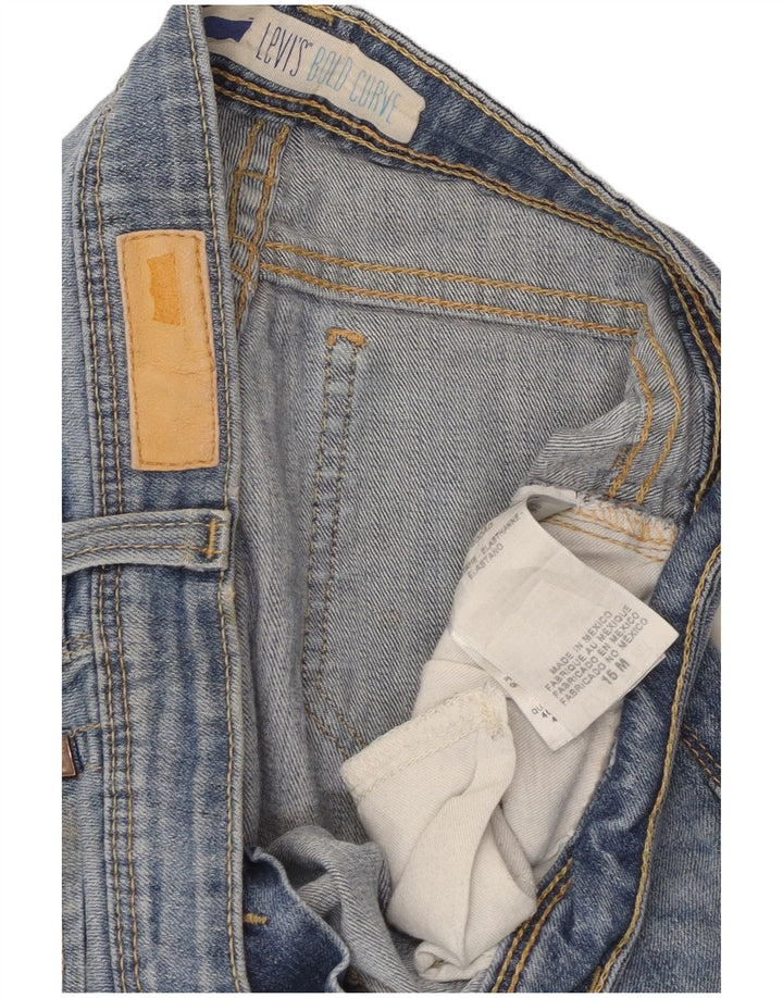 Женские укороченные джинсы Levi's W32 L24, синий хлопок