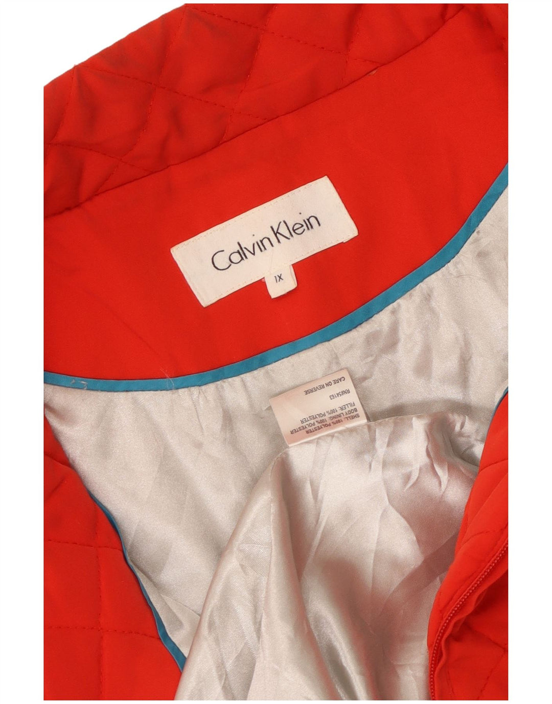 Женская стеганая куртка CALVIN KLEIN UK 18 XL, красный полиэстер