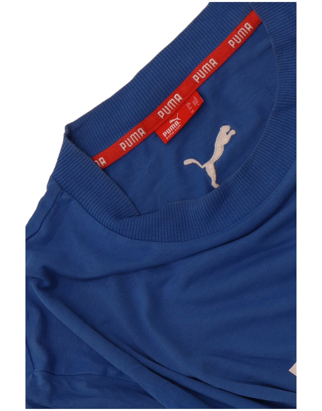 Мужская футболка с рисунком Puma, большой синий хлопок