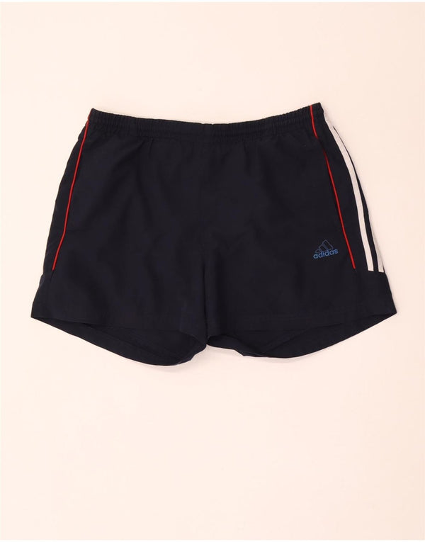 Мужские спортивные шорты Adidas, большие темно-синие спортивные шорты из полиэстера