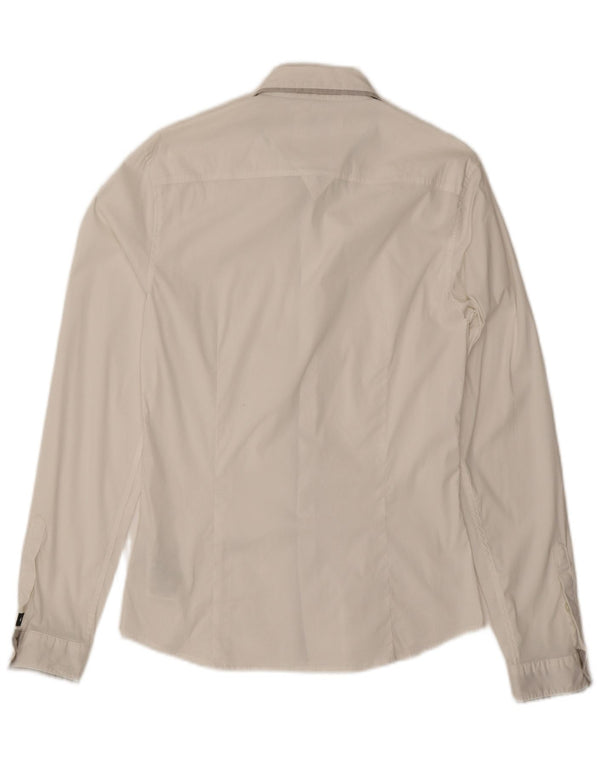 Мужская рубашка узкого кроя GUESS, маленький белый хлопок