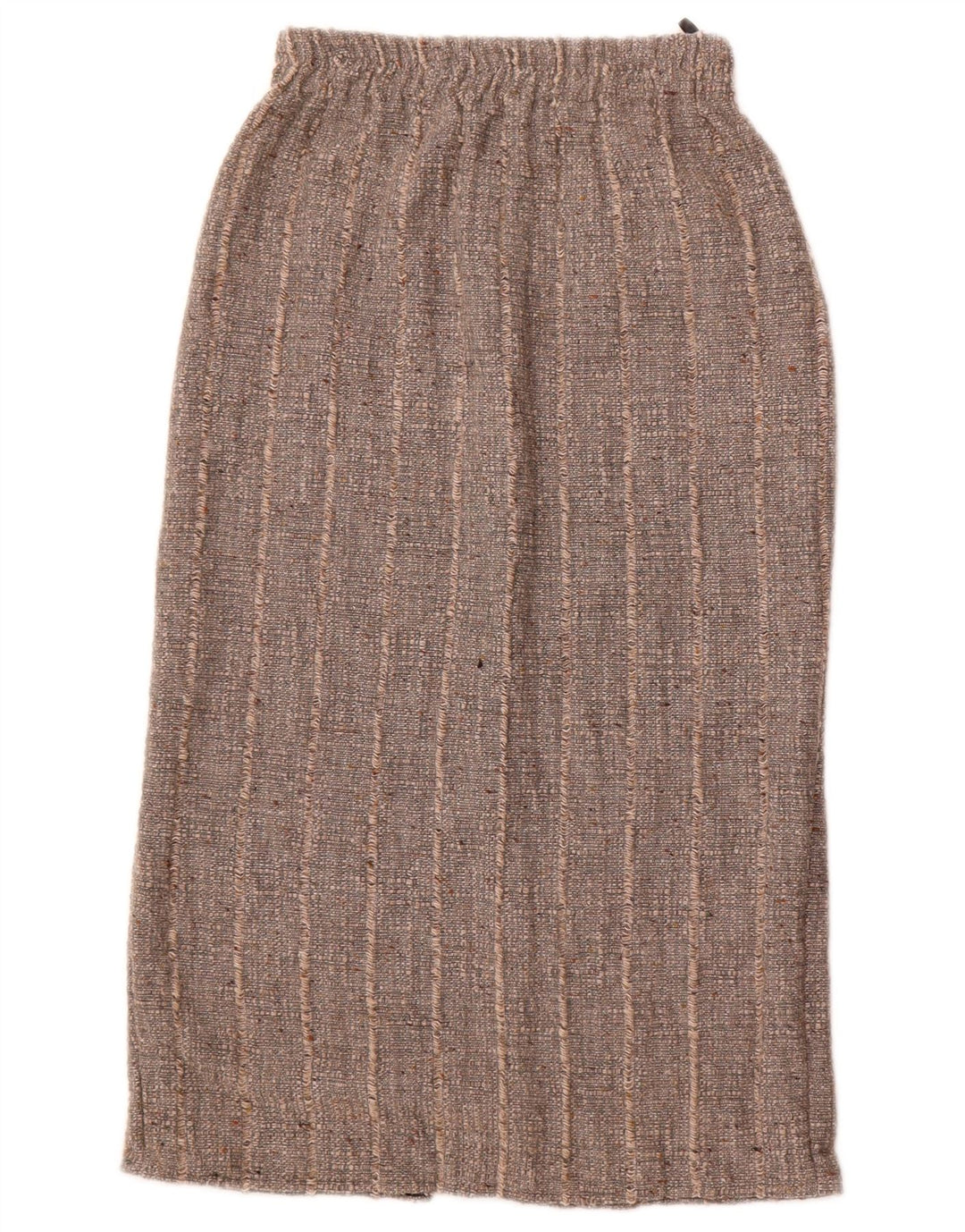 Винтажная женская юбка-миди W26, маленькая серая полосатая полиакриловая ткань