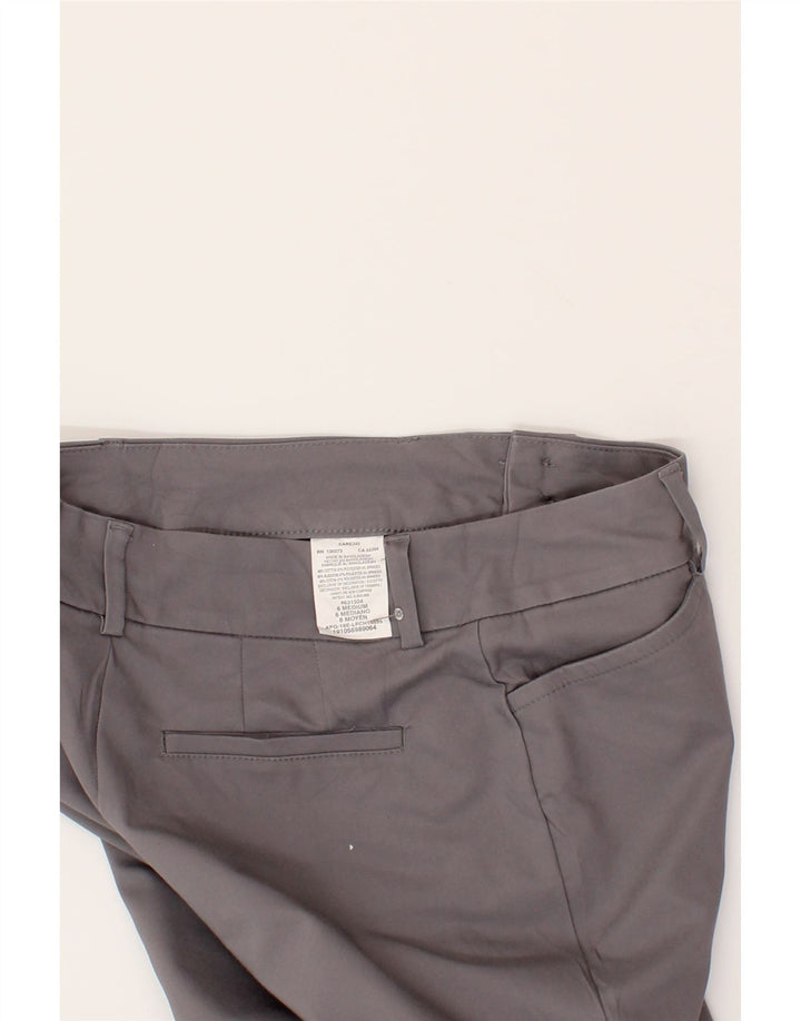 LEE Womens Regular Fit Mid Rise Casual Trousers US 6 Medium W28 L32 Grey Vintage Lee and Second-Hand Lee from Messina Hembry 