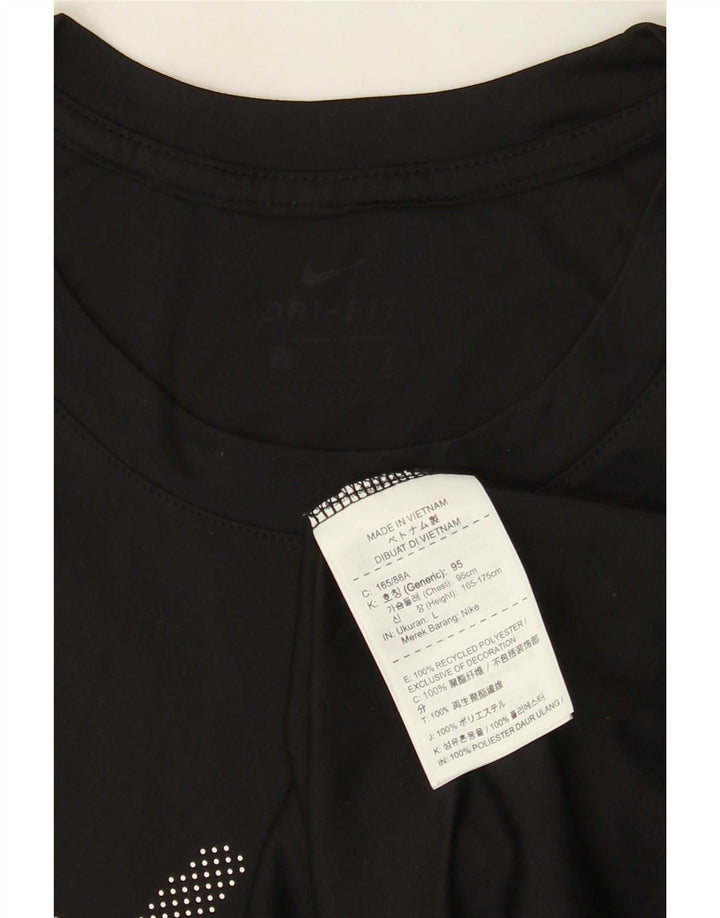 Мужской жилет с графическим принтом Nike Dri Fit, большой черный полиэстер