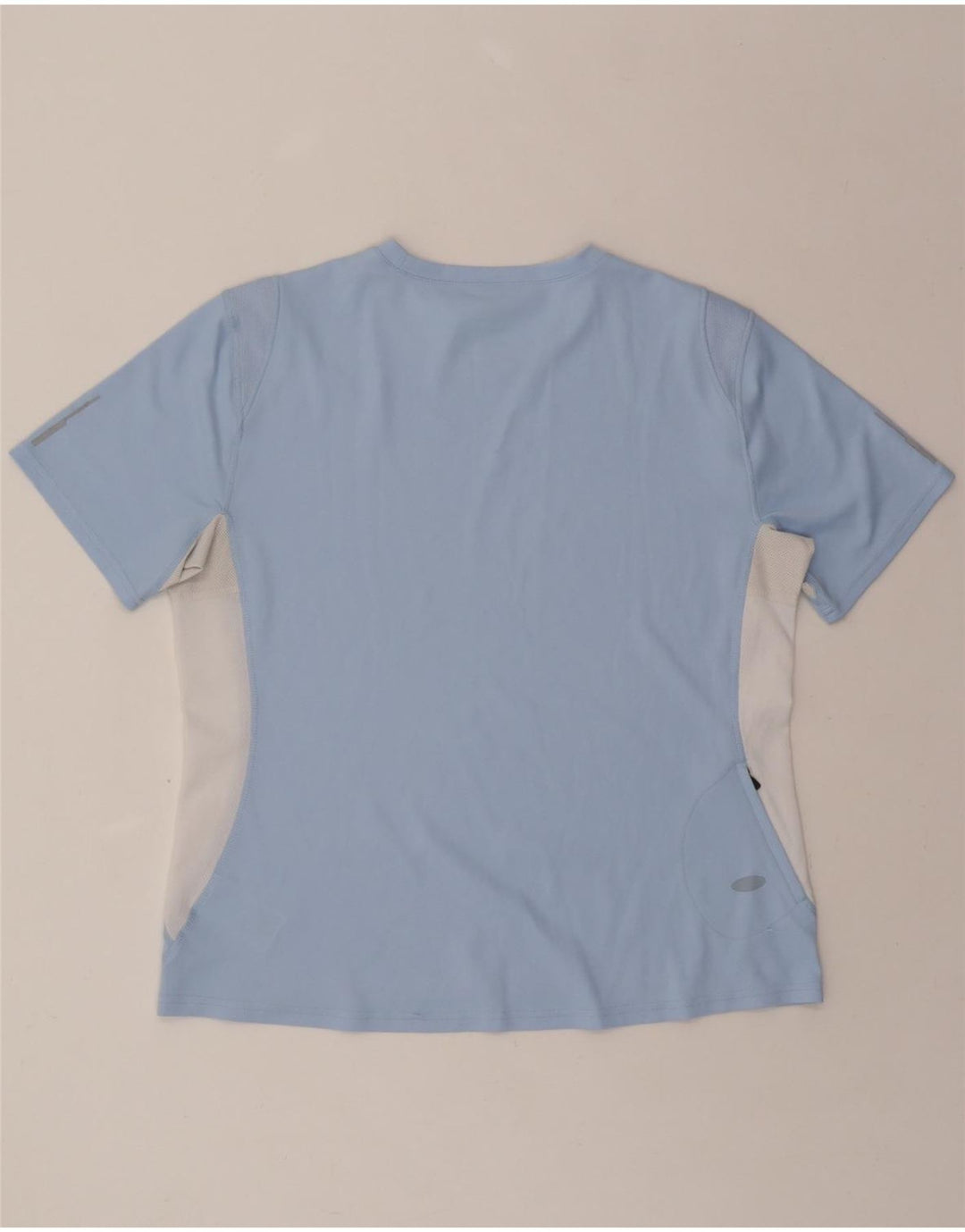 ADIDAS Womens T-Shirt Top UK 16 Large Blue Colourblock Polyester Vintage Adidas and Second-Hand Adidas from Messina Hembry 