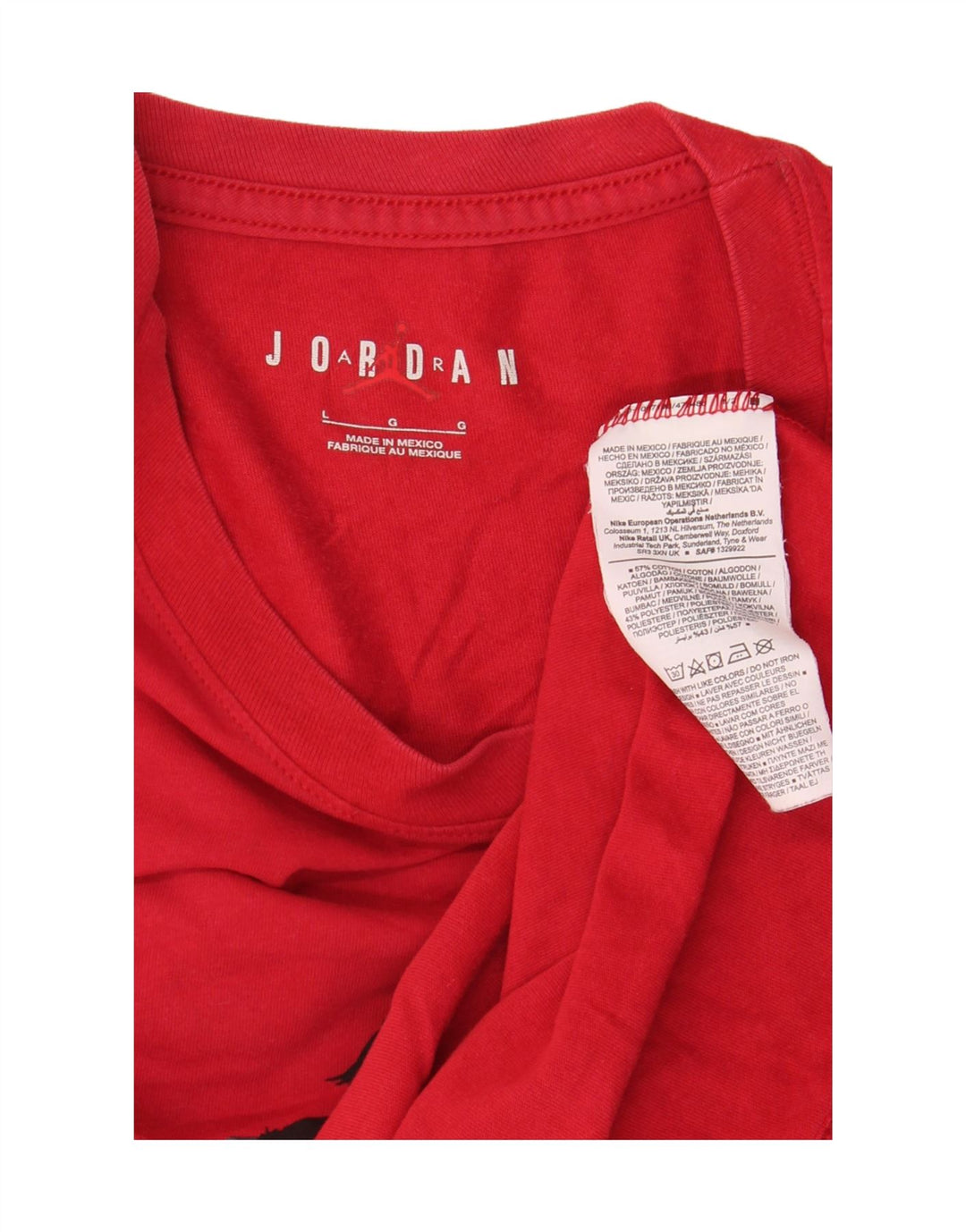 Мужская футболка Jordan Top, большой красный хлопок