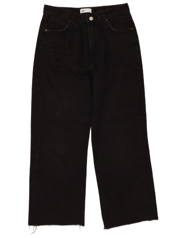 Женские свободные джинсы Zara EU 42, большие W32 L28, черные