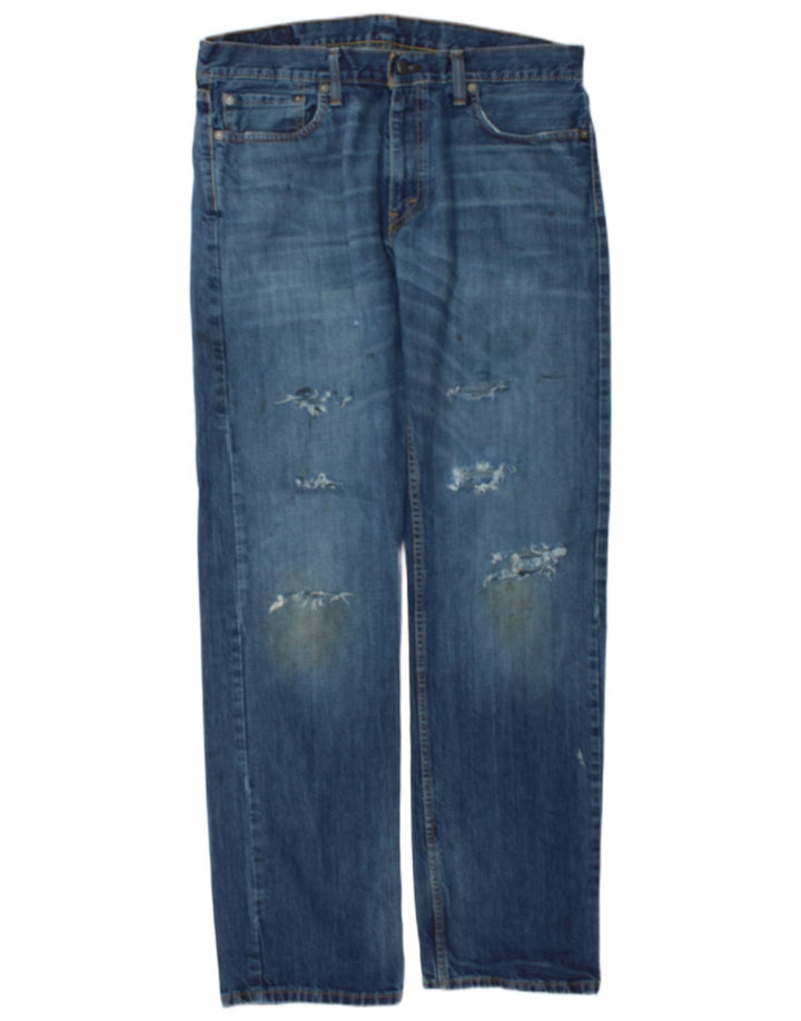 Мужские узкие джинсы Levi's 511 W34 L34 синие, хлопок