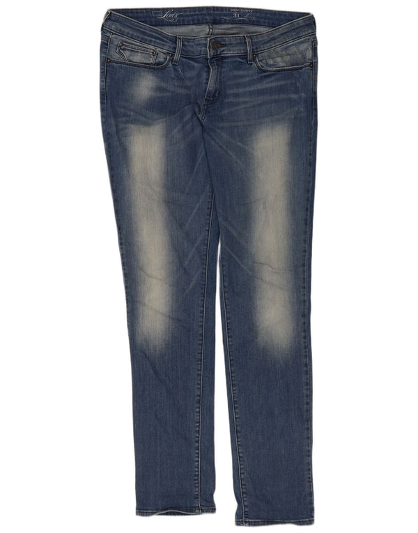 Женские джинсы скинни с низкой талией Levi's Demi Curve W31 L34, синий хлопок