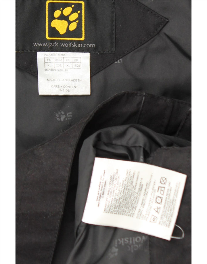 Женская ветровка Jack Wolfskin UK 18/20 XL, черный полиэстер