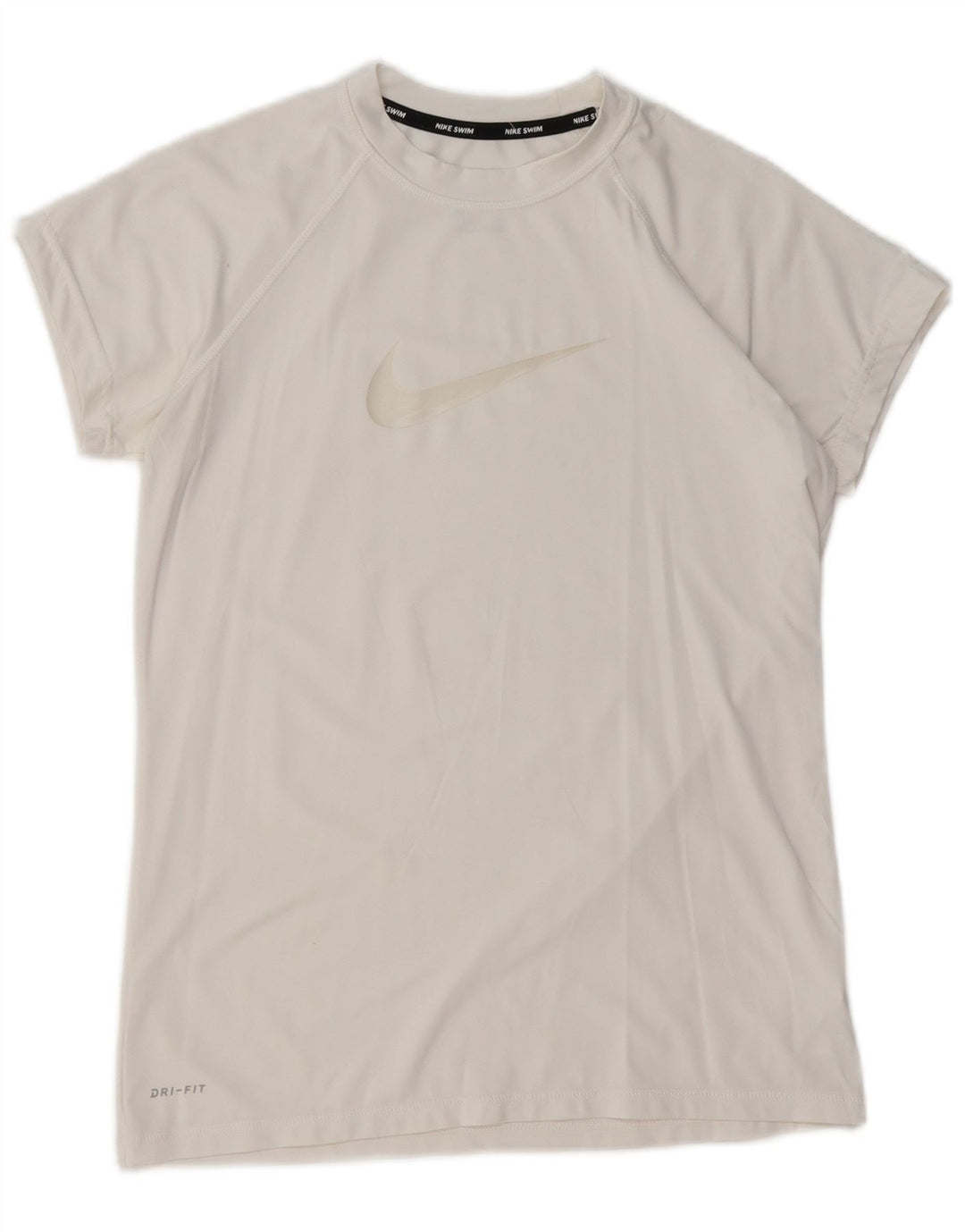 Женская футболка NIKE Dri Fit с графическим рисунком Top UK 12, средний белый полиэстер