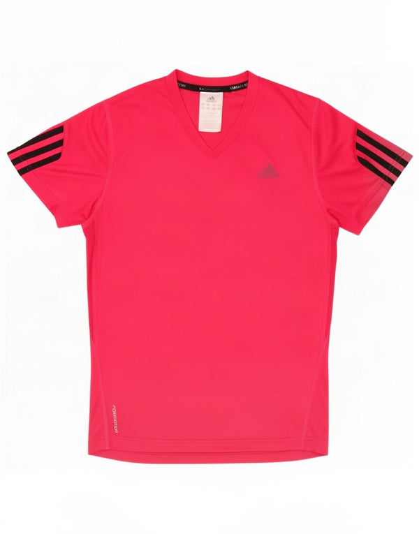 Женская футболка Adidas Climacool Top UK 12, средний розовый полиэстер