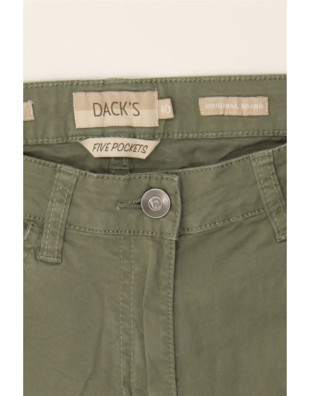 DACK'S Womens Casual Shorts IT 40 Small W26  Green Cotton Vintage Dack's and Second-Hand Dack's from Messina Hembry 