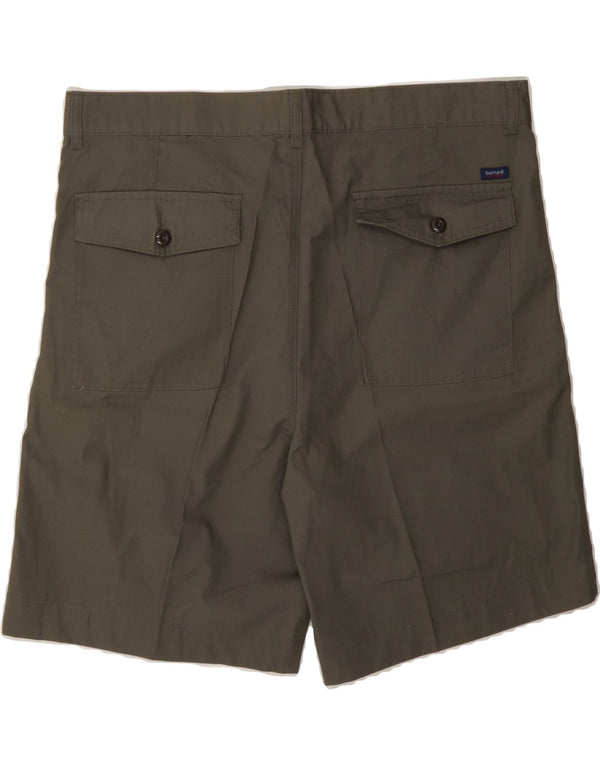 VINTAGE Mens Chino Shorts IT 52 XL W37 Khaki Cotton