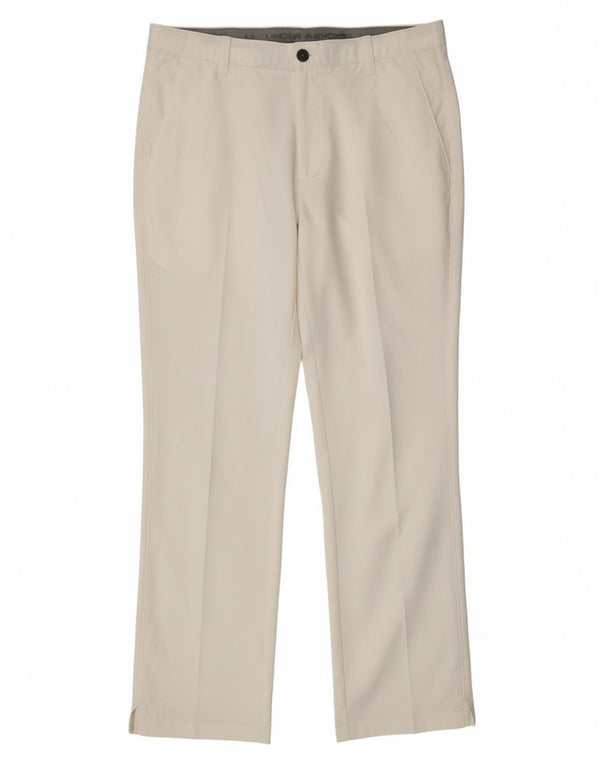 Женские прямые брюки чинос Under Armour W38 L32, белый нейлон