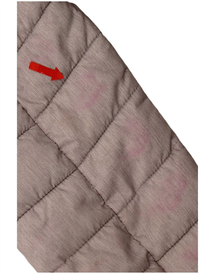 Женская утепленная куртка с капюшоном Superdry UK 14, большой серый полиэстер