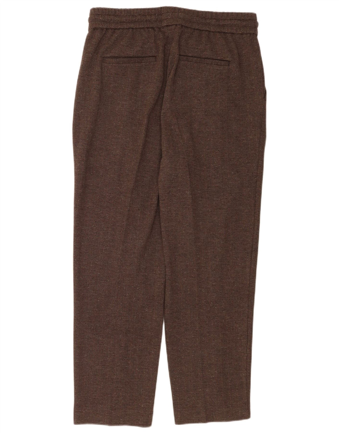 Женские спортивные брюки Reiss UK 12, хлопковый средний коричневый цвет с узором «елочка»