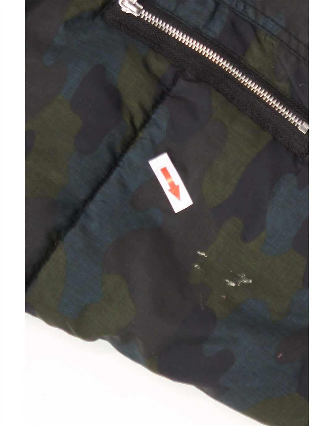 Женская утепленная куртка оверсайз с капюшоном Zara UK 6 XS, разноцветный камуфляж