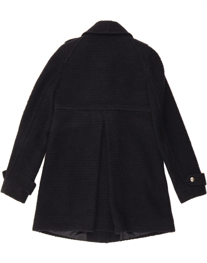 STEFANEL Womens Military Oversized Overcoat IT 38 XS Navy Blue Viscose Vintage Stefanel and Second-Hand Stefanel from Messina Hembry 