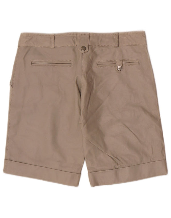 Женские кожаные шорты чинос Annarita N UK 10, маленькие W28, серые кожаные