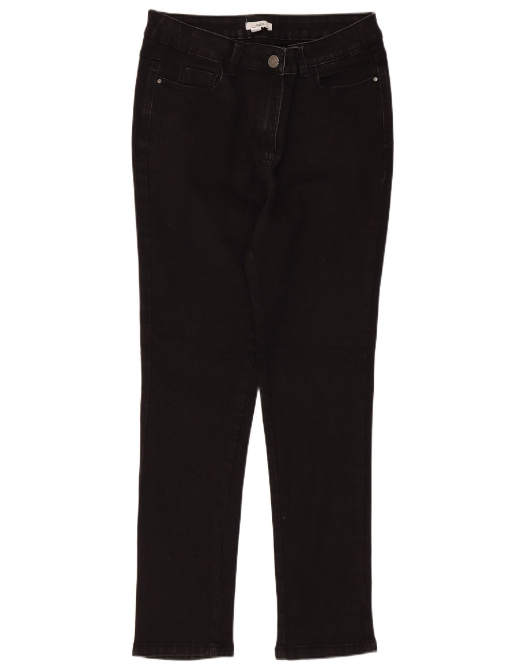 Женские зауженные джинсы M&Co UK 12 Medium W30 L27, черный хлопок