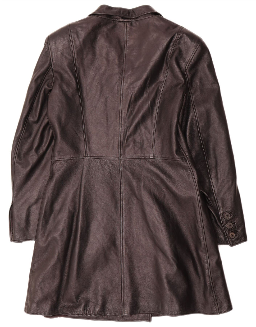 Винтажное женское кожаное пальто IT 44 Medium Black