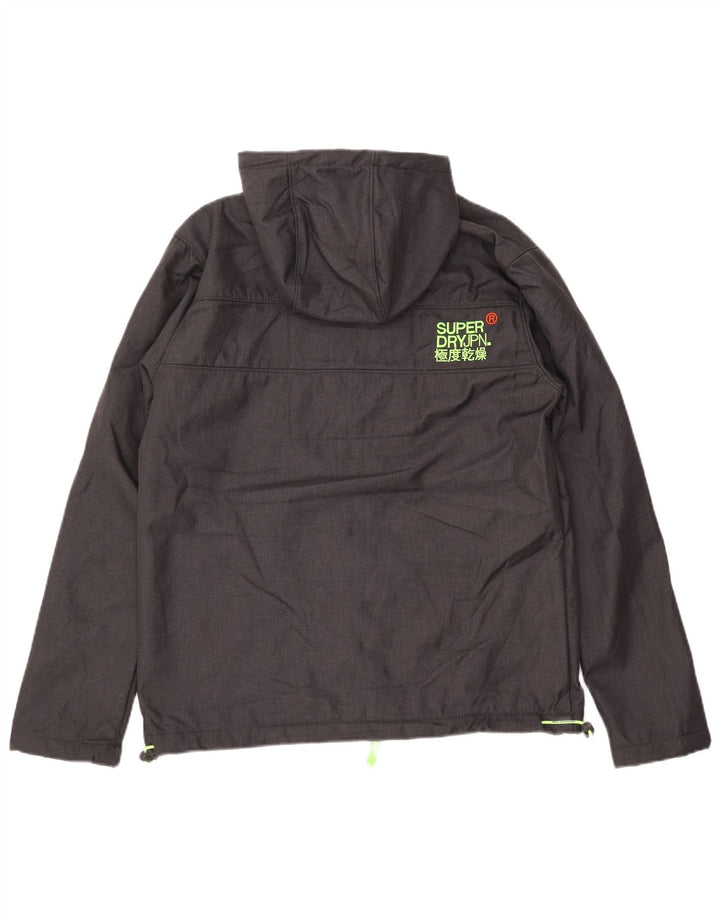 Мужская ветровка с капюшоном SUPERDRY Windtrekker UK 42 XL, серый нейлон