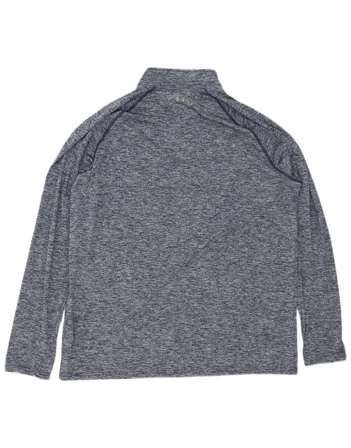 Мужской пуловер спортивный костюм Under Armour Heat Gear, большой синий в крапинку