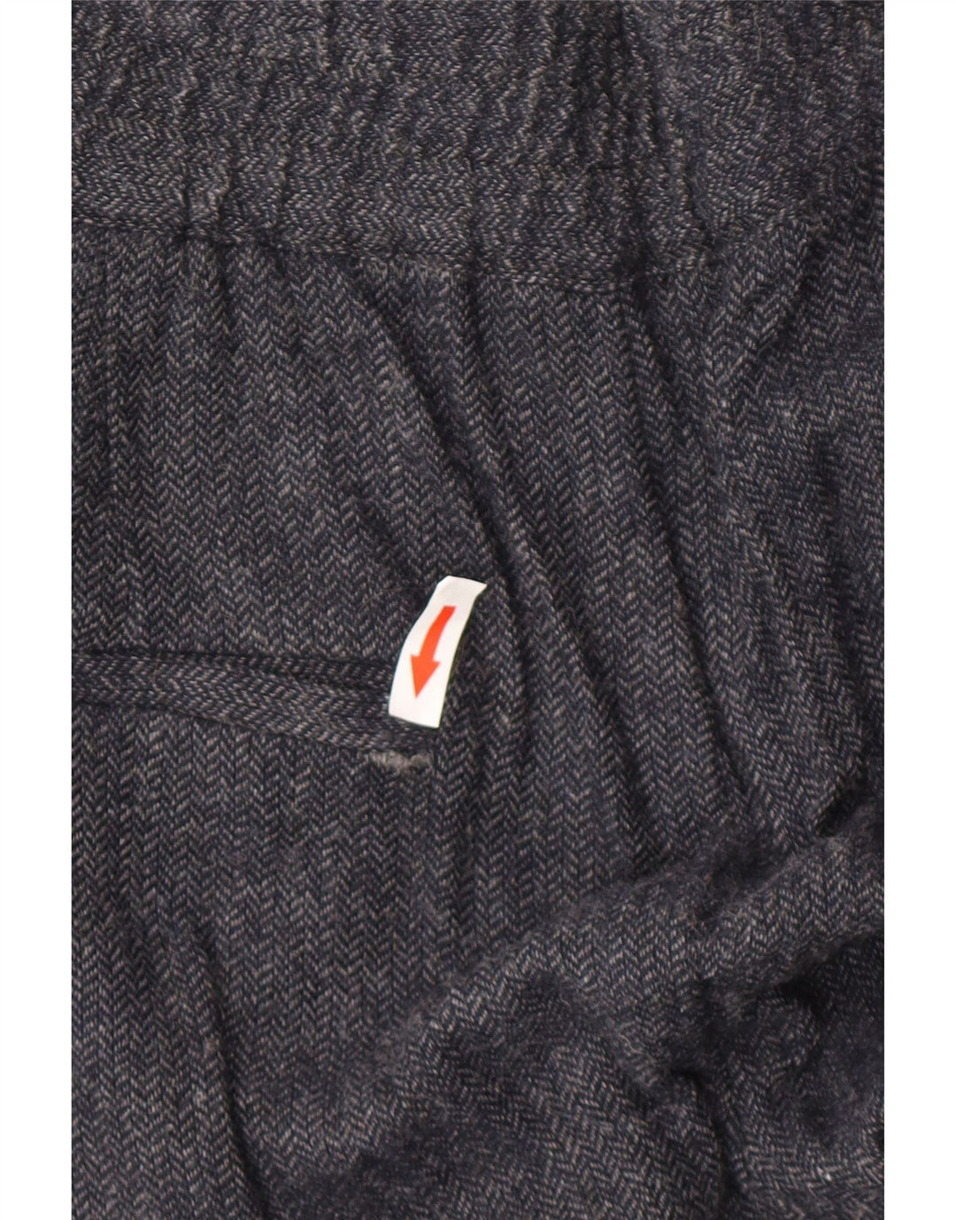 Женские джоггеры Zara Medium W28 L27 Темно-синие с узором «елочка» из вискозы