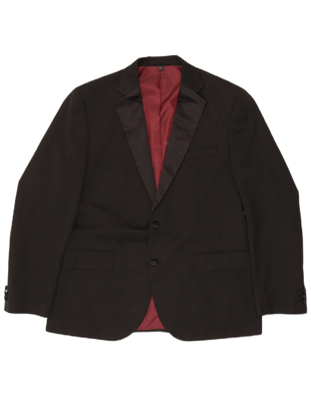 Мужской пиджак на двух пуговицах Marks & Spencer UK 42 XL, черный полиэстер