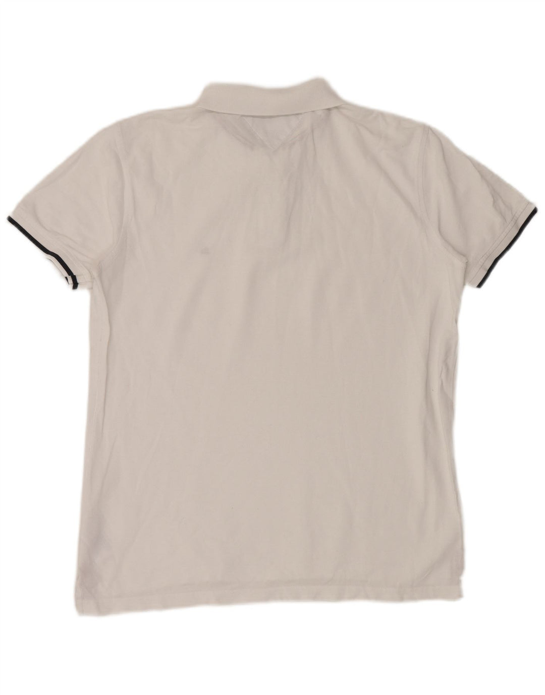 TOMMY HILFIGER Мужская рубашка поло стандартного кроя, большой размер, белый хлопок