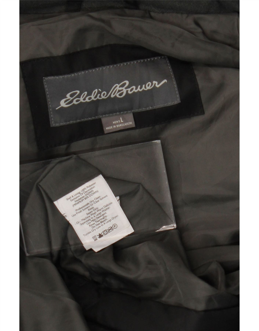Мужской утепленный жилет EDDIE BAUER UK 40, большой черный полиэстер