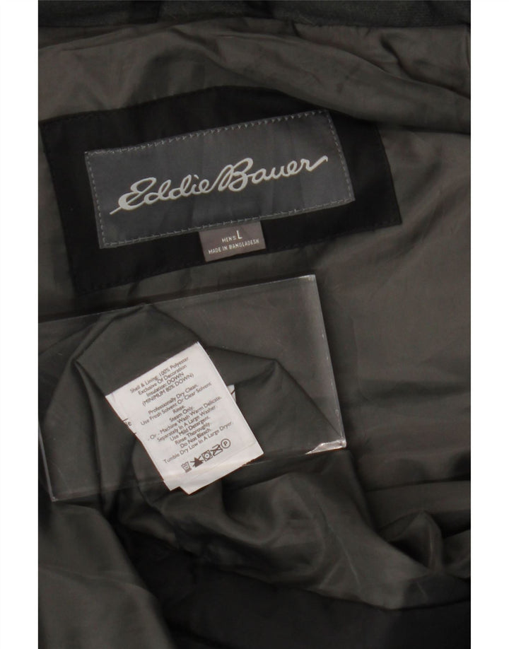 Мужской утепленный жилет EDDIE BAUER UK 40, большой черный полиэстер