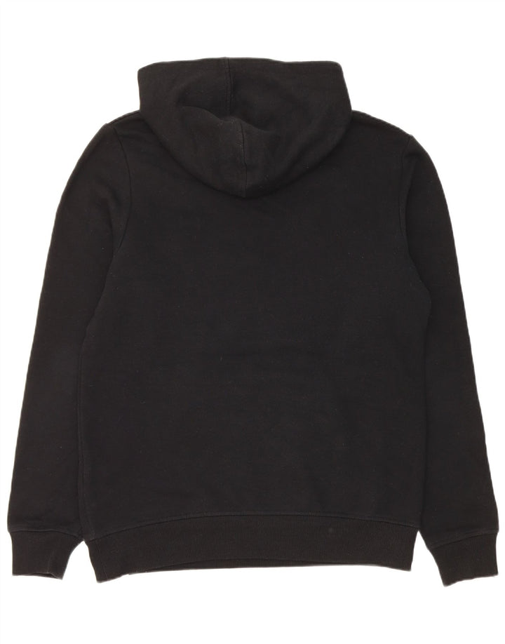 Мужской джемпер с капюшоном и рисунком на молнии Jack & Jones, средний черный из полиэстера