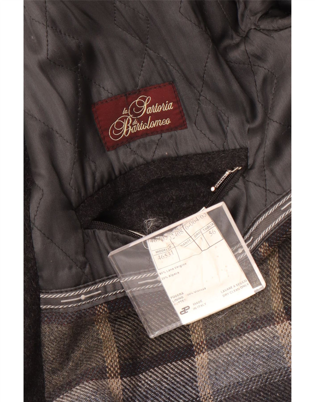 Moessmer Мужское Пальто IT 56 3XL Серое Шерстяное