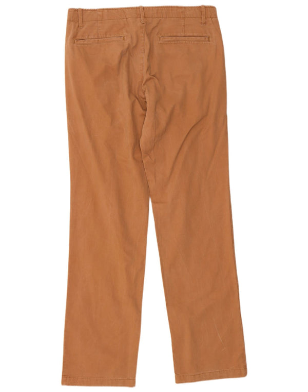 Gap Mens Straight Chino Trousers W34 L34 Brown Cotton