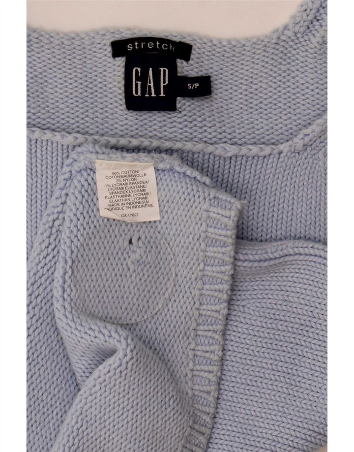 Женский укороченный вязаный топ на бретельках Gap UK 8, маленький синий хлопок