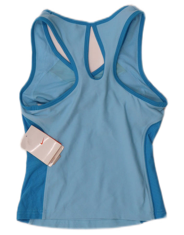 Женский укороченный жилет NIKE UK 4 XS, синий полиэстер