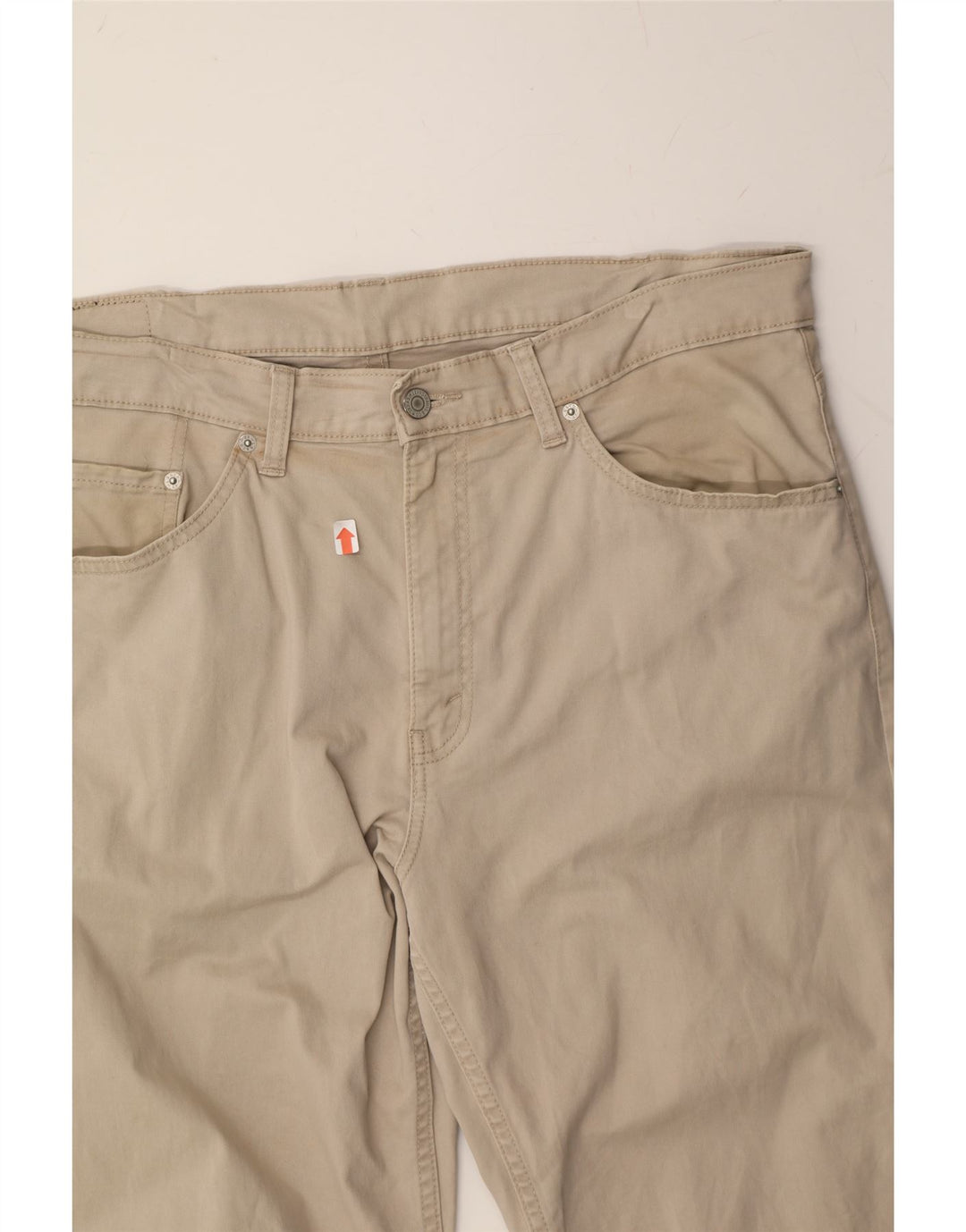 LEVI'S Mens 752 Straight Jeans W36 L29 Beige Cotton Vintage Levi's and Second-Hand Levi's from Messina Hembry 